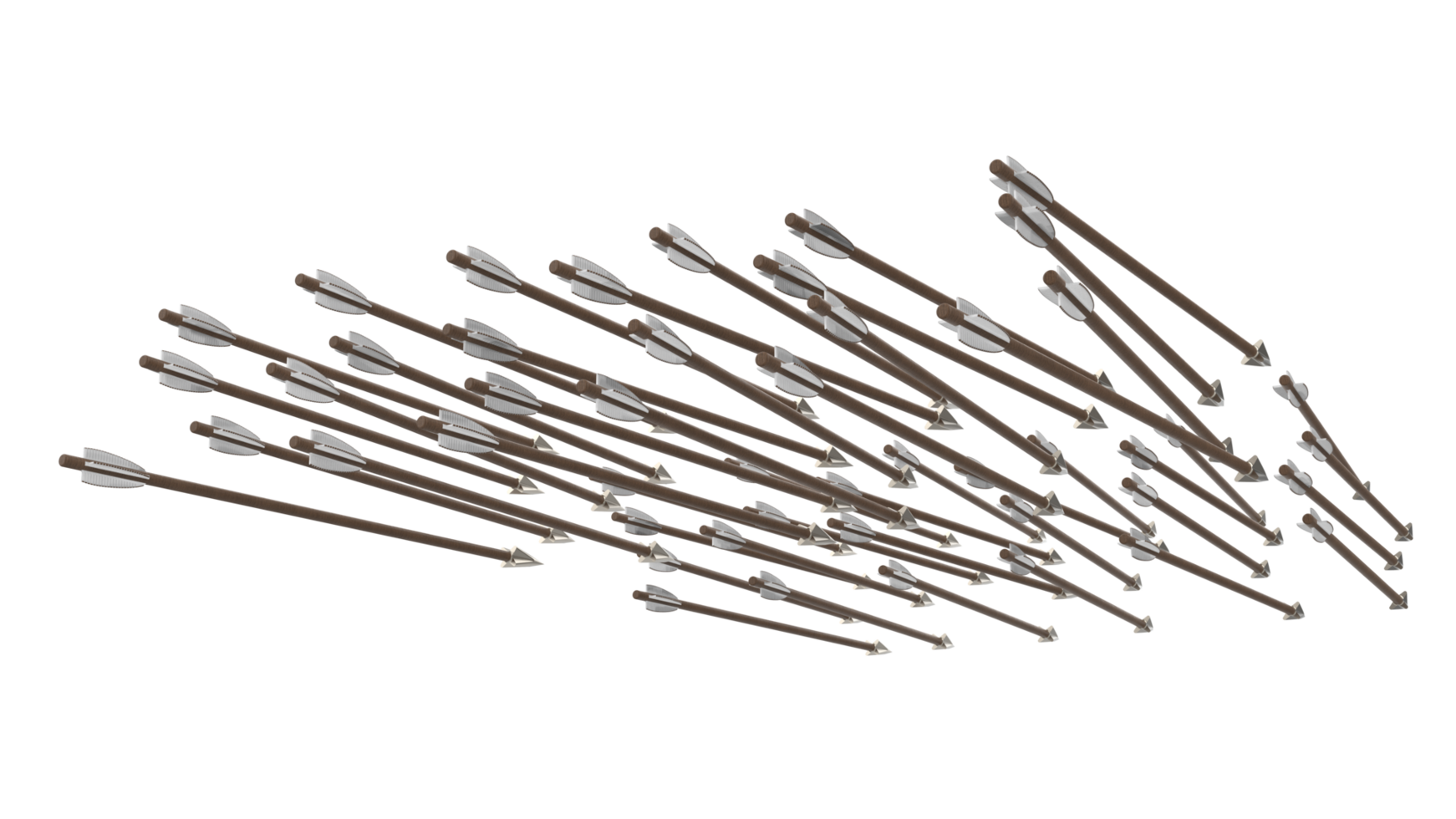Arrows isolated on background. 3d rendering - illustration png