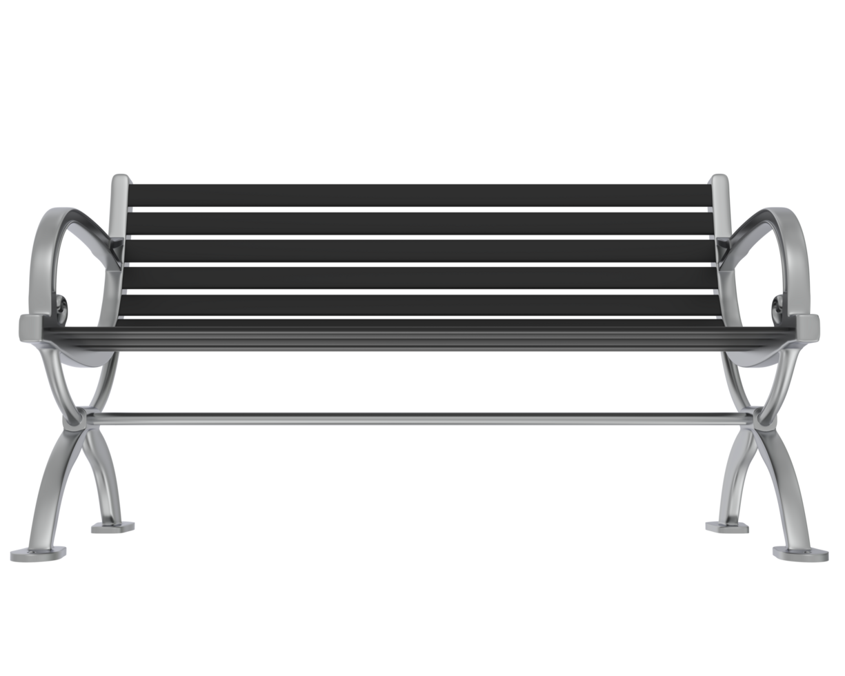 Bench isolated on background. 3d rendering - illustration png