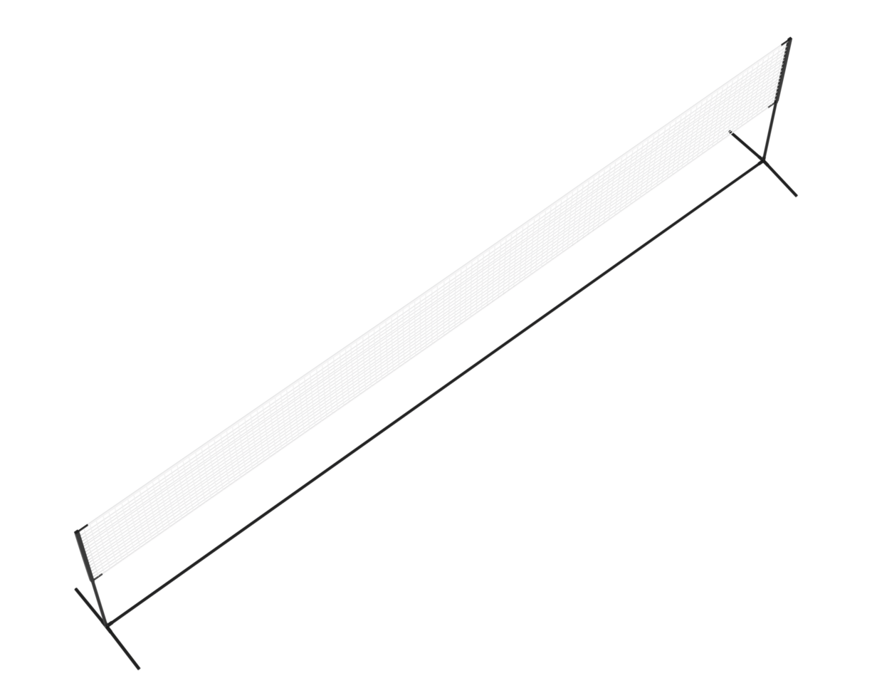 Badminton net isolated on background. 3d rendering - illustration png