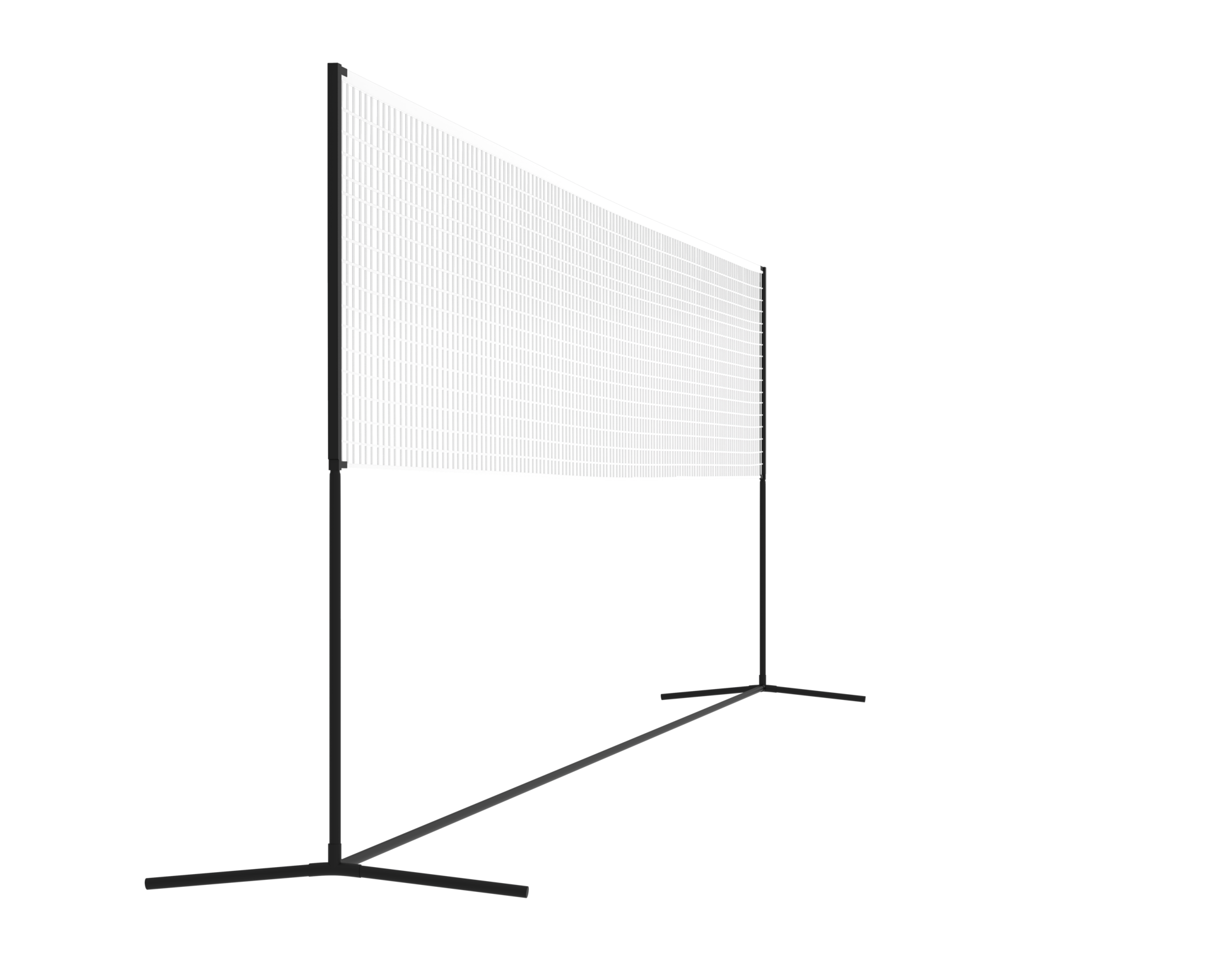 Badminton net isolated on background. 3d rendering illustration