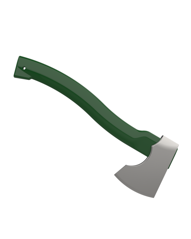 Axe isolated on background. 3d rendering - illustration png