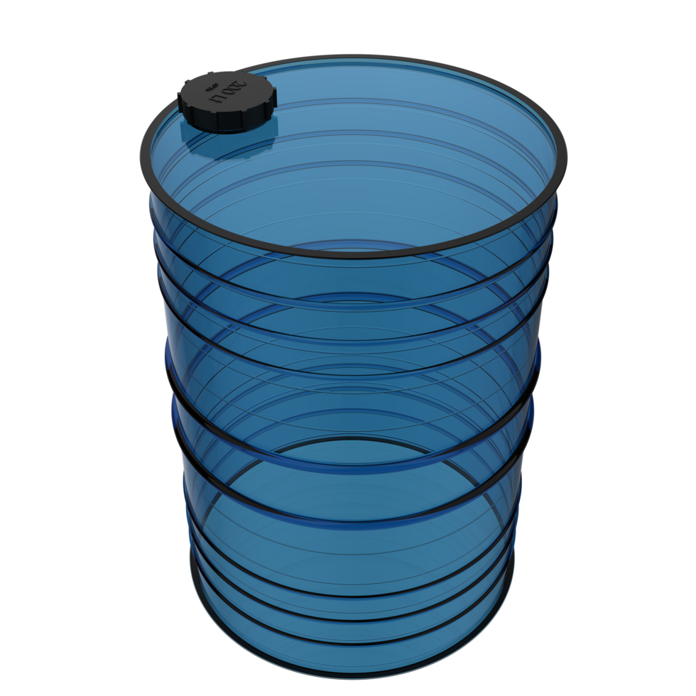 Oil barrel close-up scene isolated on background. 3d rendering - illustration png