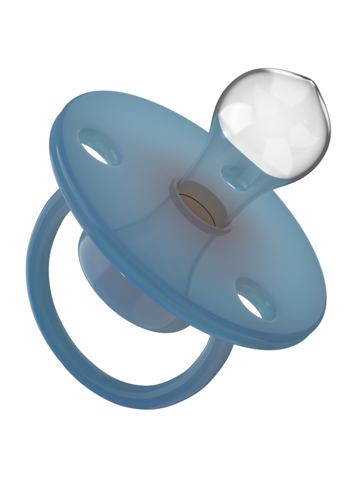 baby fopspeen geïsoleerd Aan achtergrond. 3d renderen - illustratie png