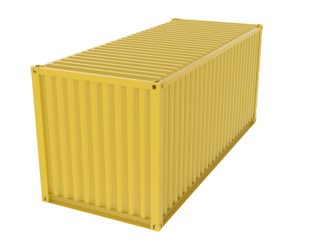 Container isolated on background. 3d rendering - illustration png