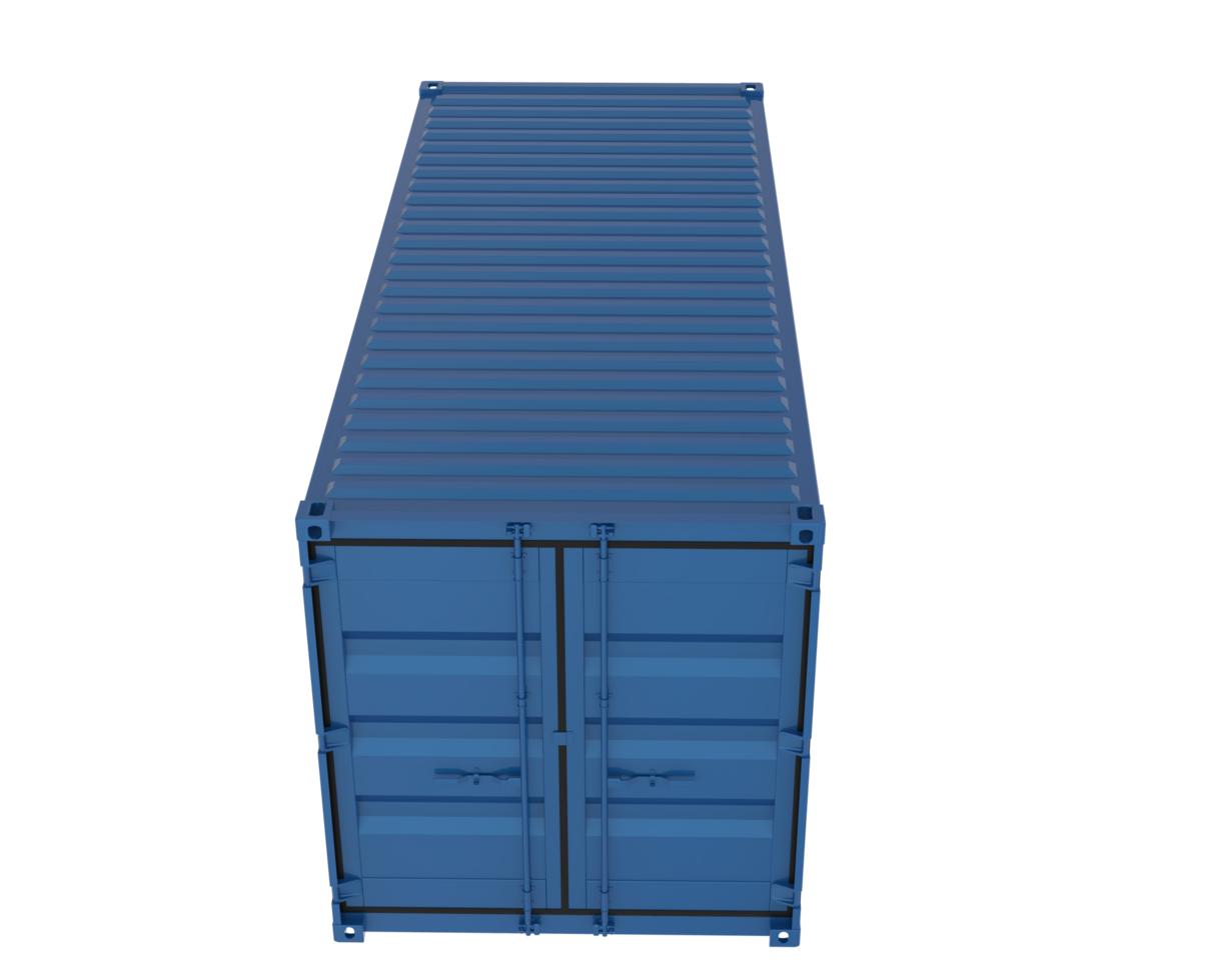 Container isolated on background. 3d rendering - illustration png