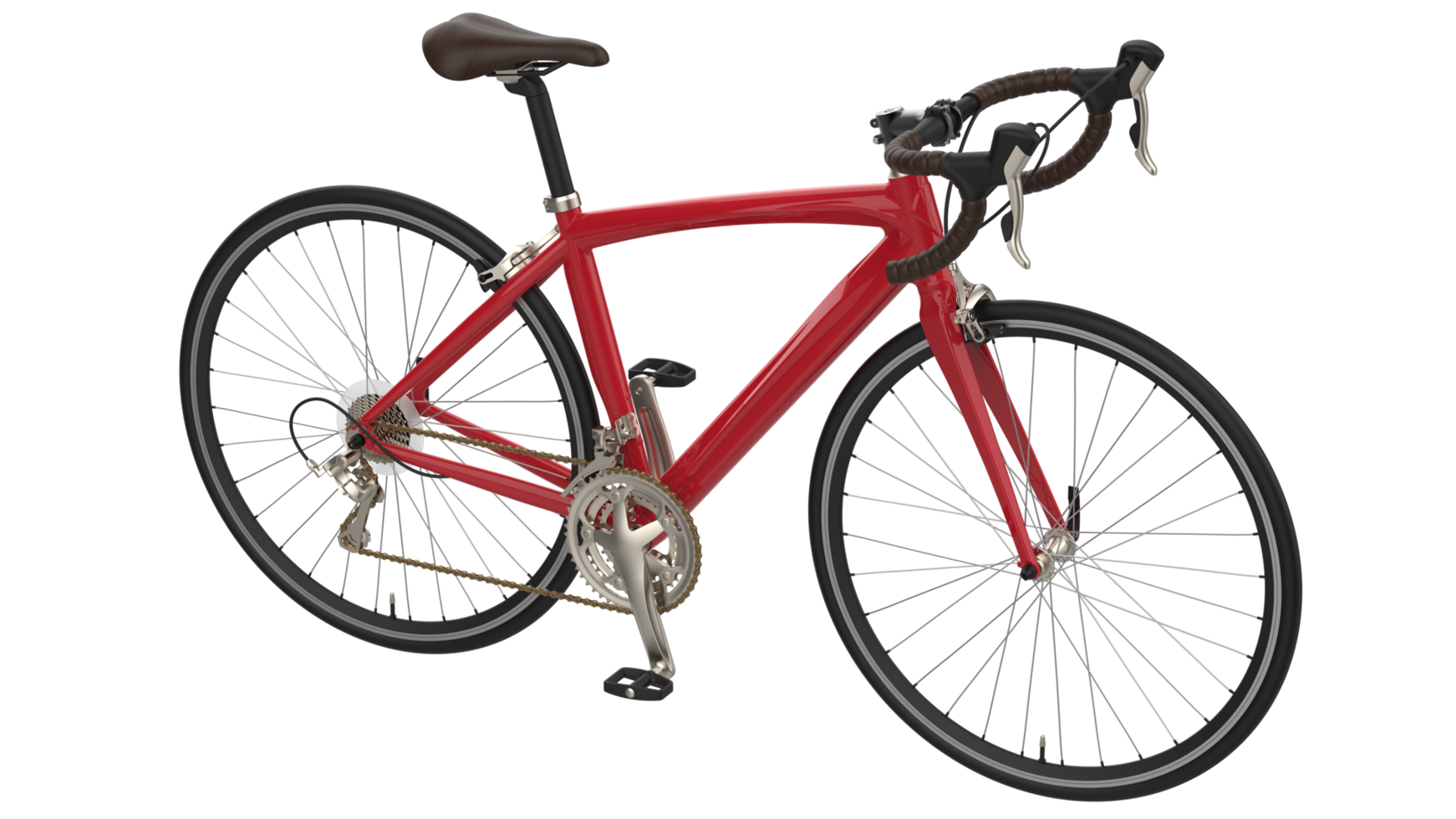 Fast bike isolated on background. 3d rendering - illustration png