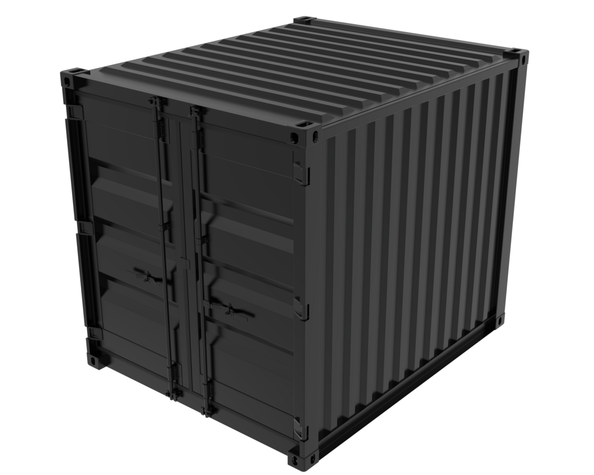 Container isolated on background. 3d rendering - illustration png
