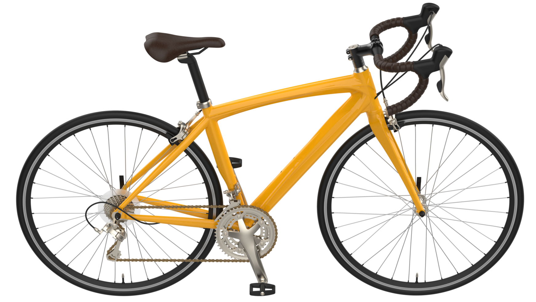 veloce bicicletta isolato su sfondo. 3d interpretazione - illustrazione png