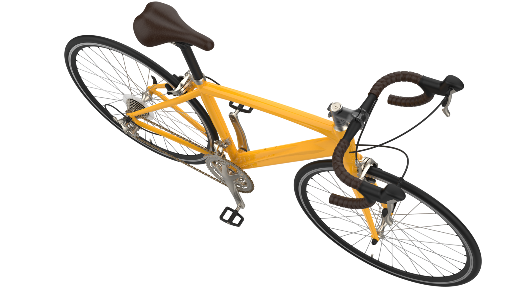 schnell Fahrrad isoliert auf Hintergrund. 3d Rendern - - Illustration png