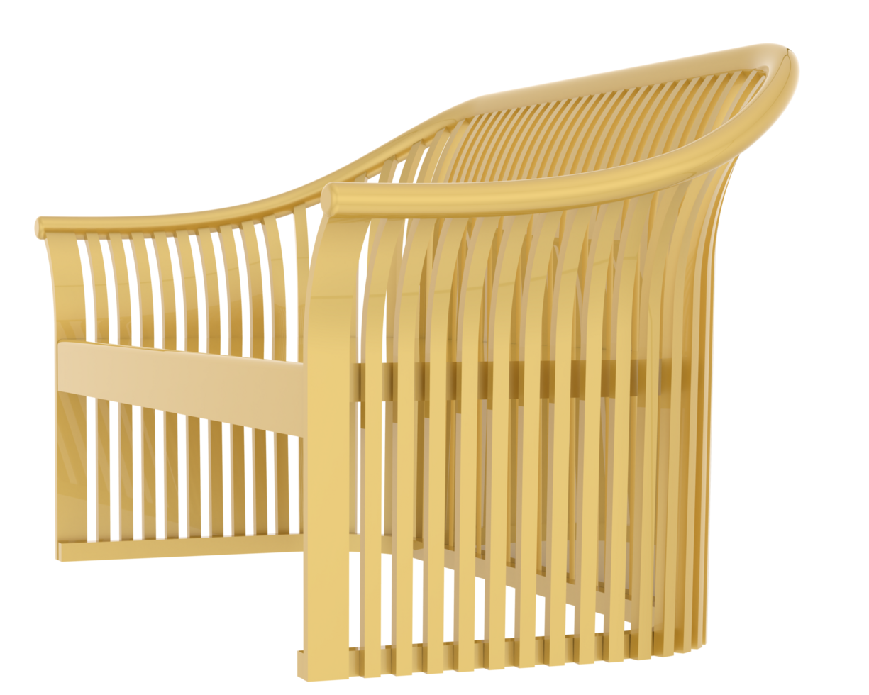 Bench isolated on background. 3d rendering - illustration png
