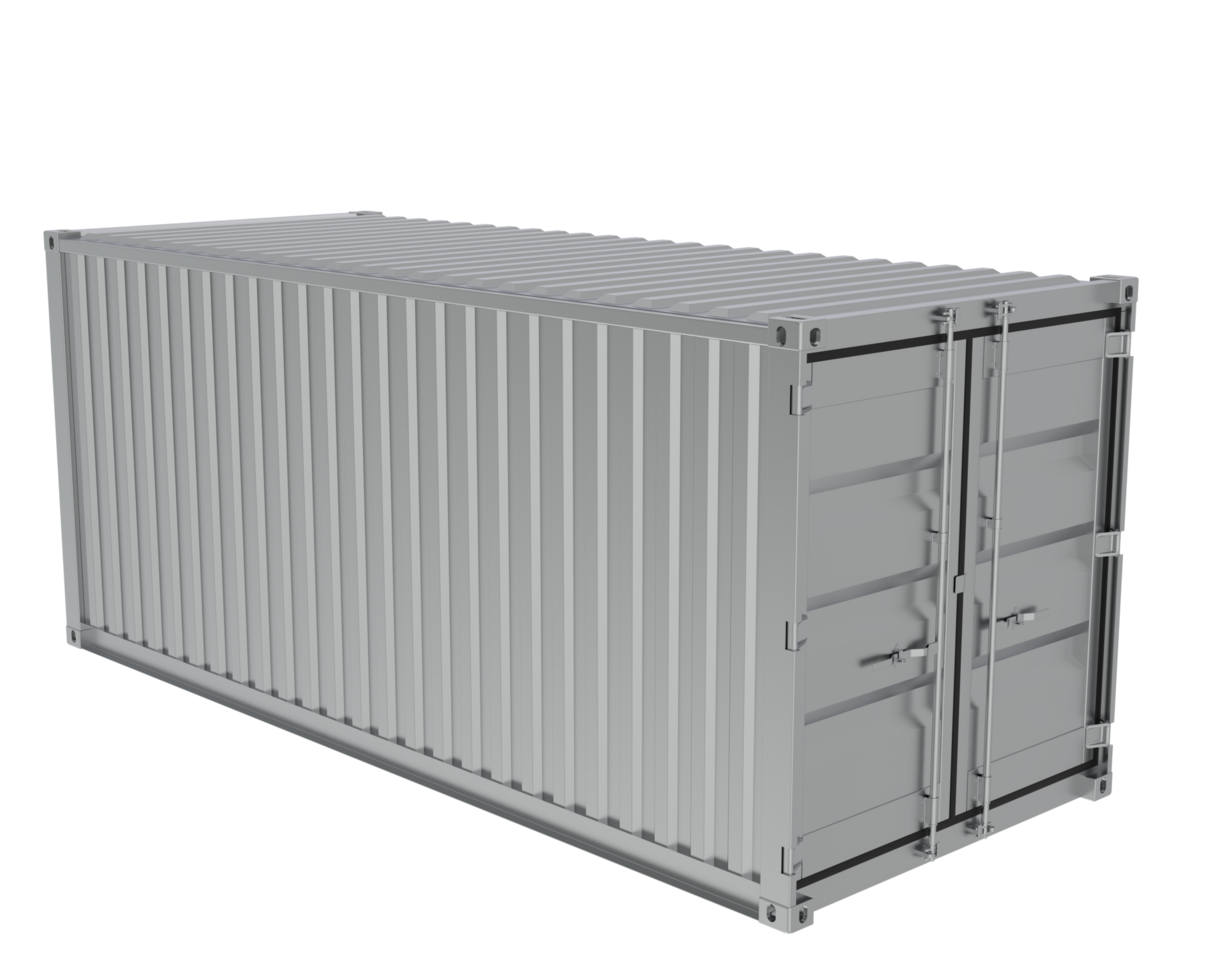Container isolated on background. 3d rendering - illustration png