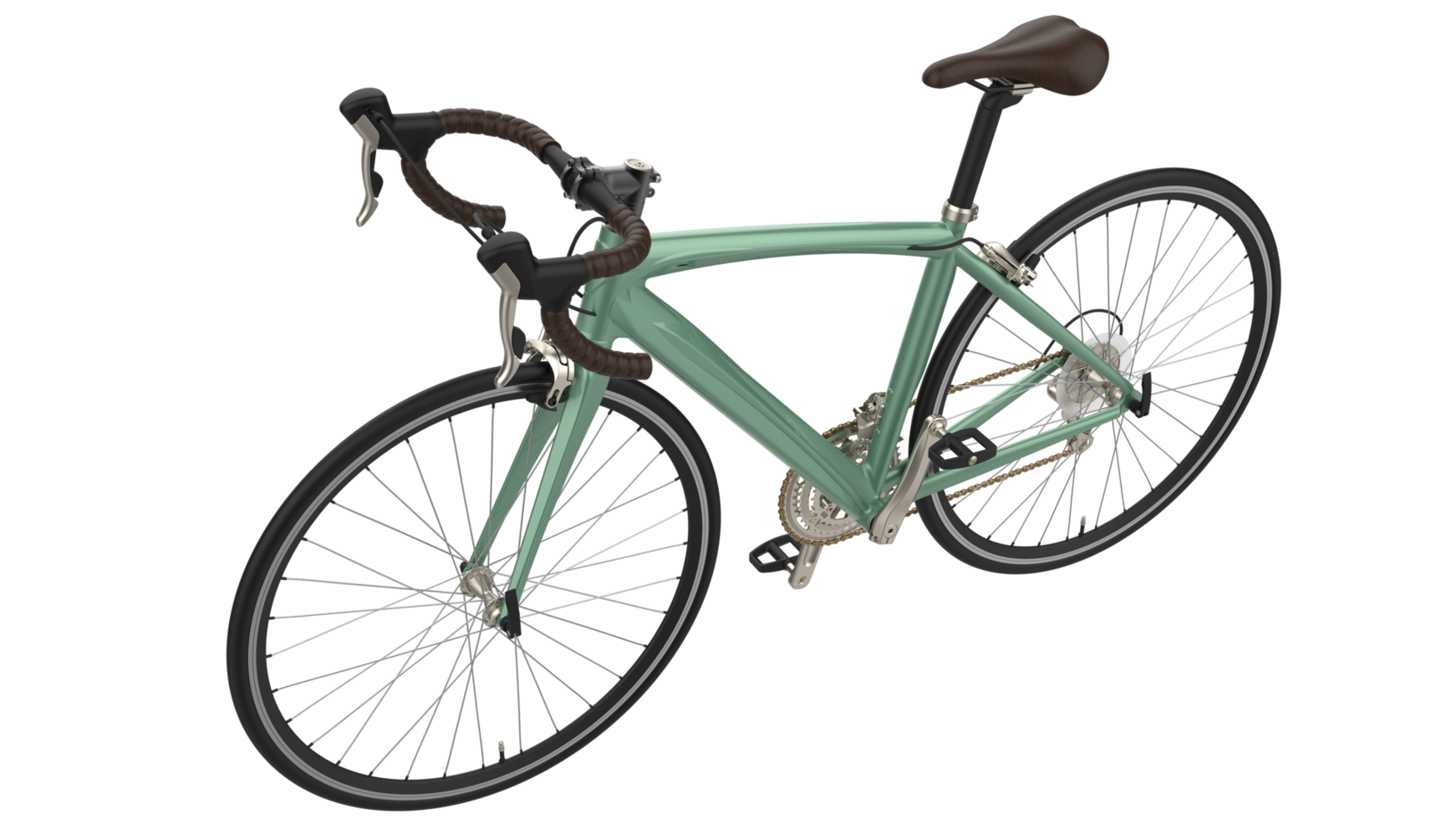 vite bicyclette isolé sur Contexte. 3d le rendu - illustration png