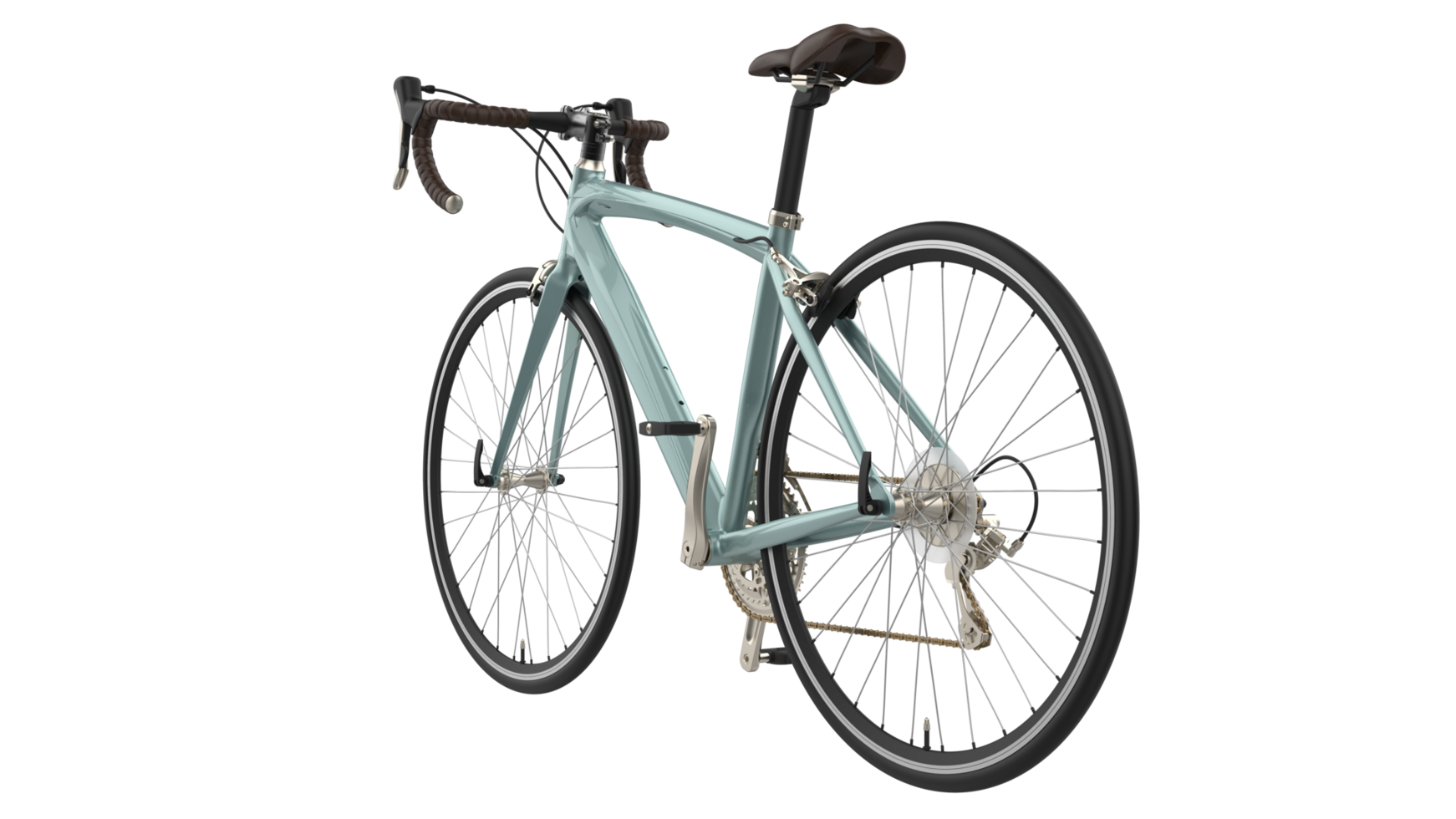 velozes bicicleta isolado em fundo. 3d Renderização - ilustração png