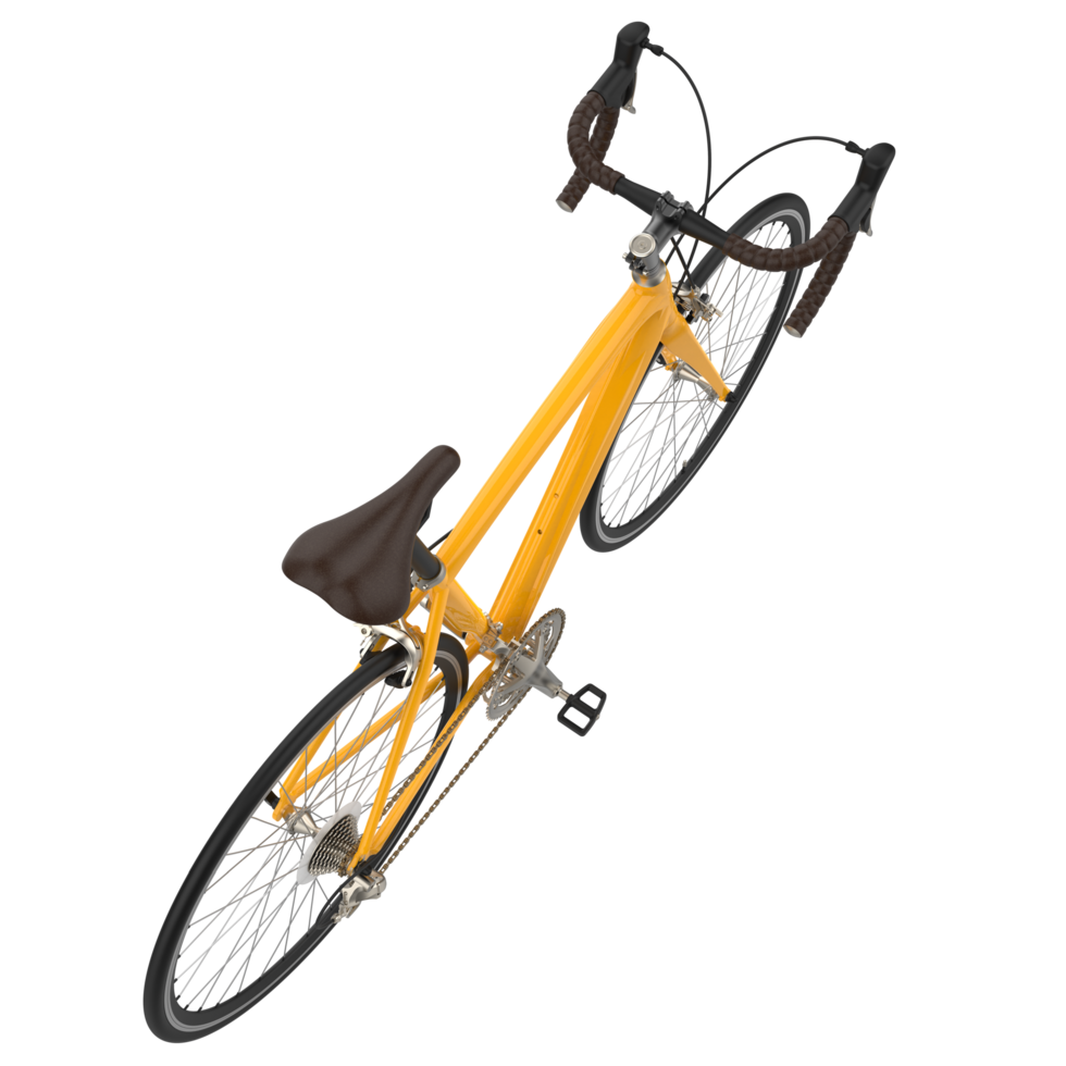 velozes bicicleta isolado em fundo. 3d Renderização - ilustração png