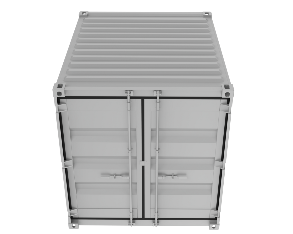 Container isolated on background. 3d rendering - illustration png
