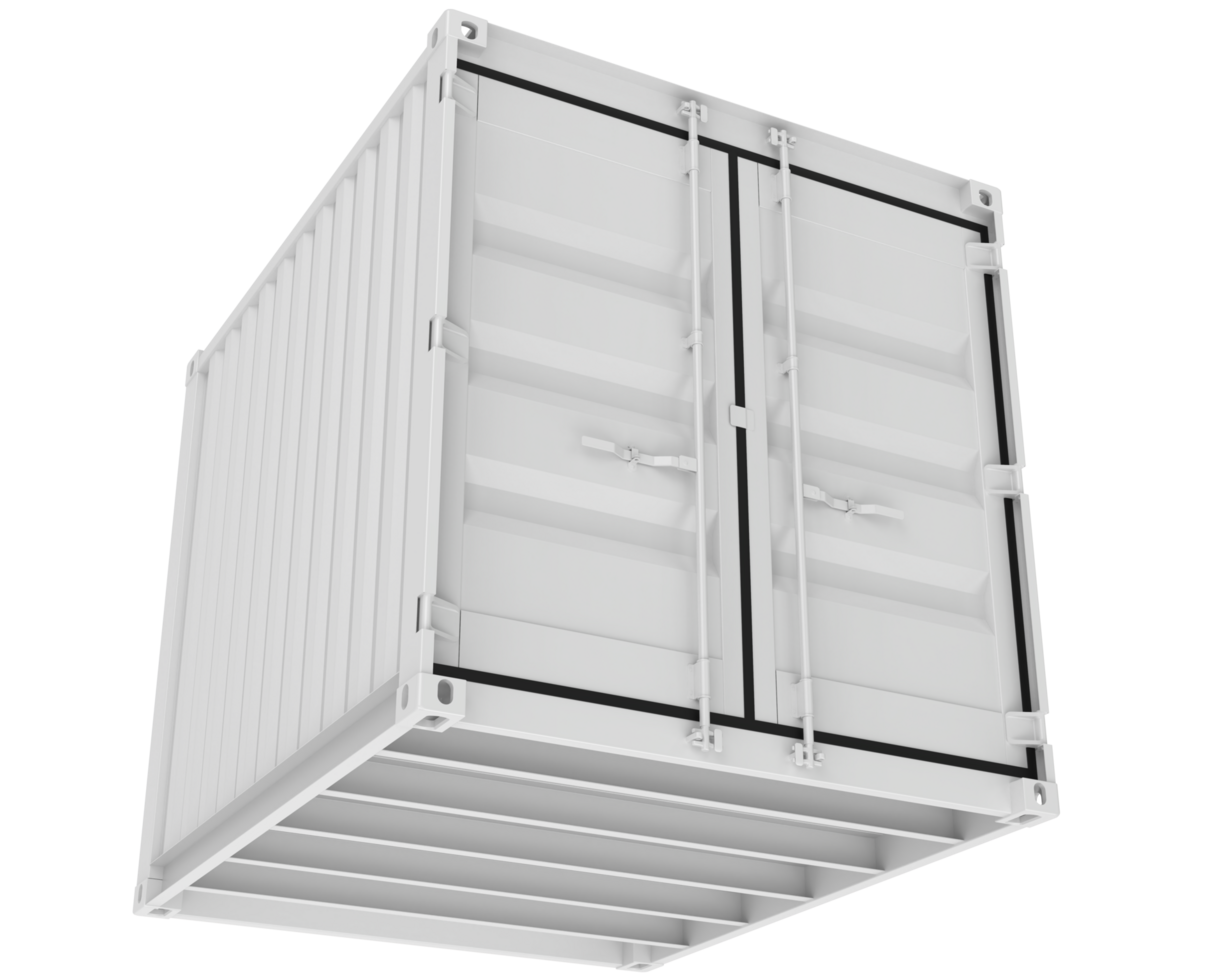 Container isolated on background. 3d rendering - illustration png