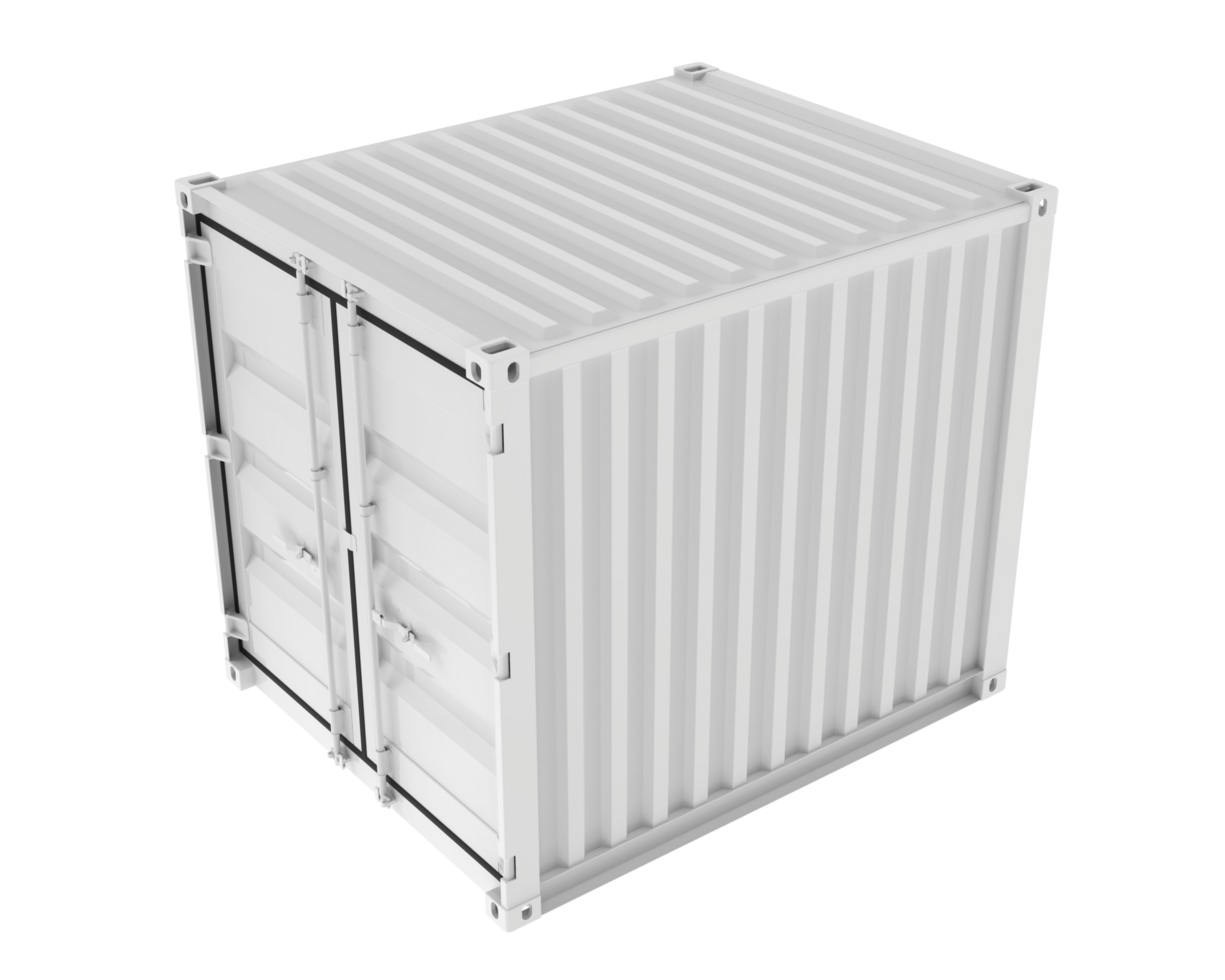 Container isolated on background. 3d rendering - illustration png