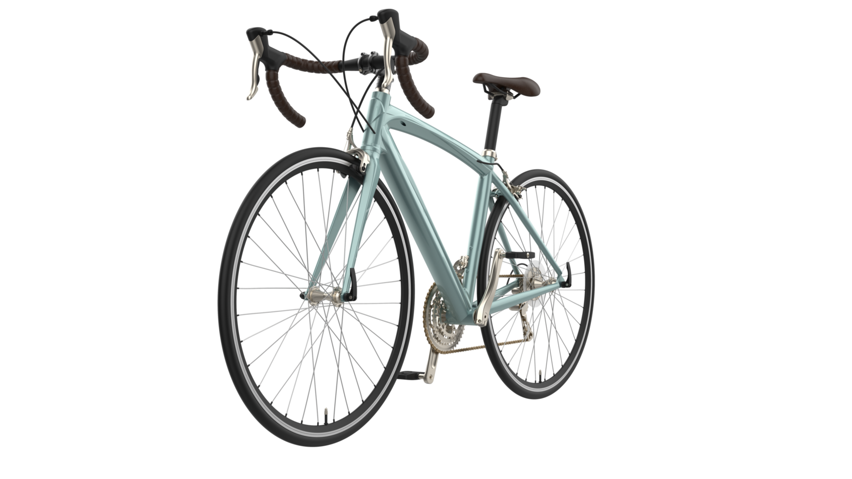 velozes bicicleta isolado em fundo. 3d Renderização - ilustração png