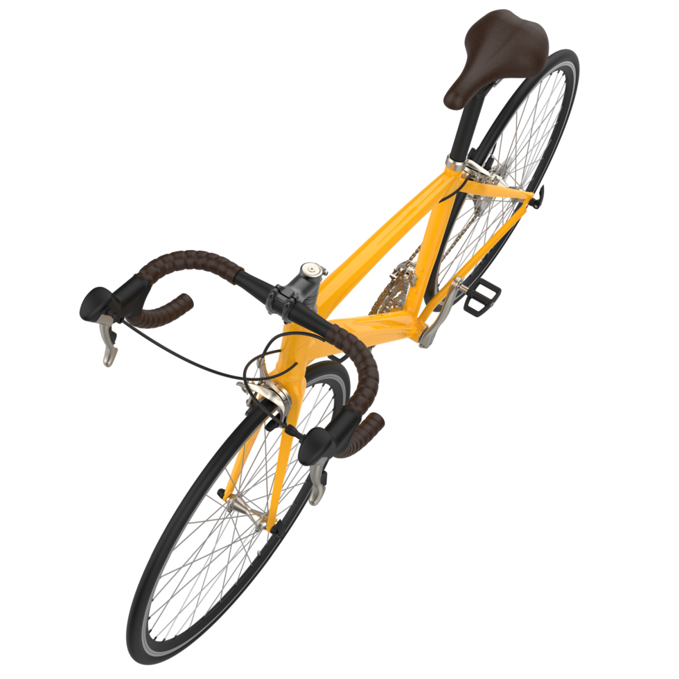 veloce bicicletta isolato su sfondo. 3d interpretazione - illustrazione png