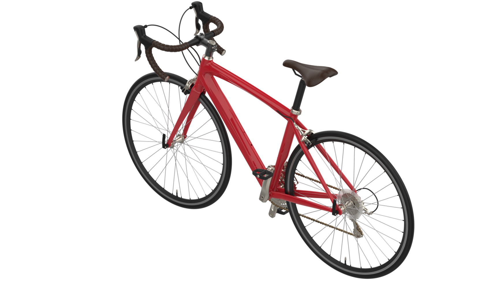 veloce bicicletta isolato su sfondo. 3d interpretazione - illustrazione png