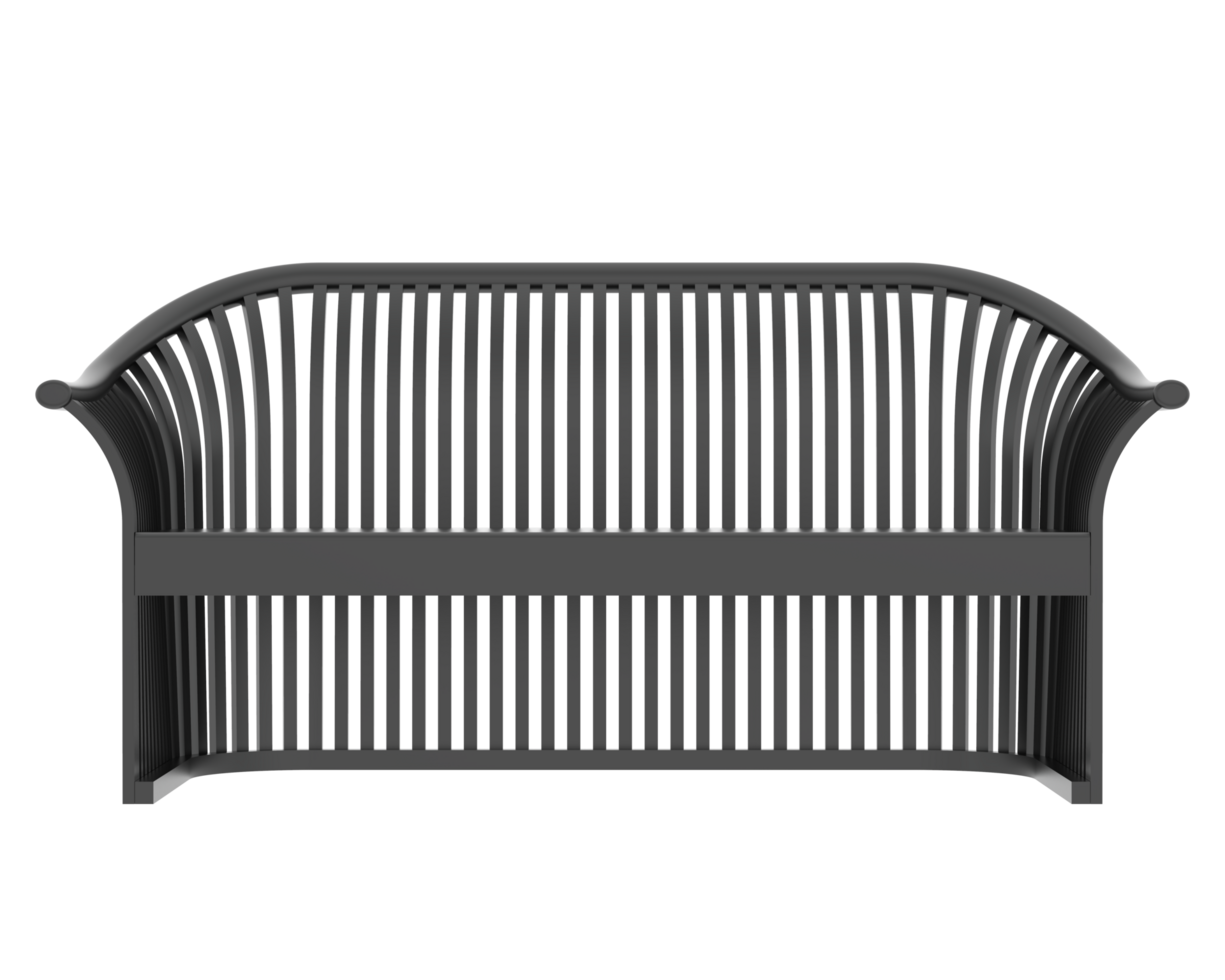 Bench isolated on background. 3d rendering - illustration png