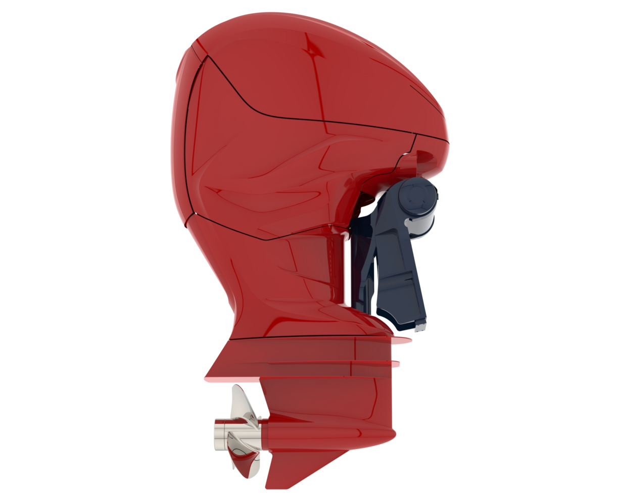 Boat engine isolated on background. 3d rendering - illustration png