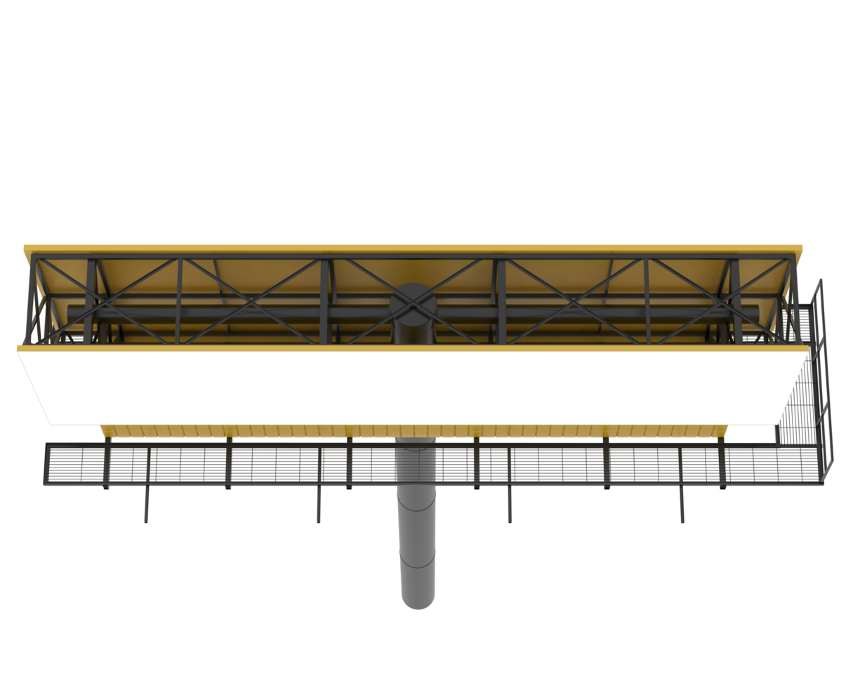 Billboard isolated on background. 3d rendering - illustration png