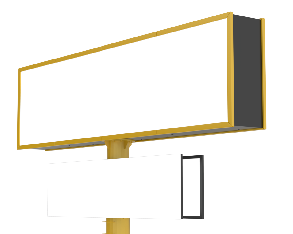 aanplakbord geïsoleerd Aan achtergrond. 3d renderen - illustratie png