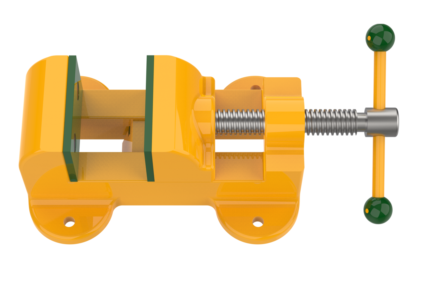 Vise isolated on background. 3d rendering - illustration png