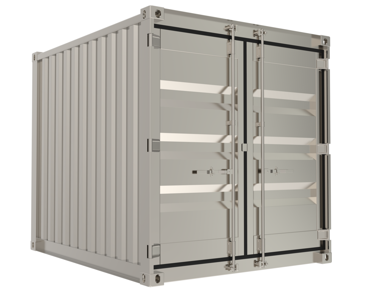 Container isolated on background. 3d rendering - illustration png