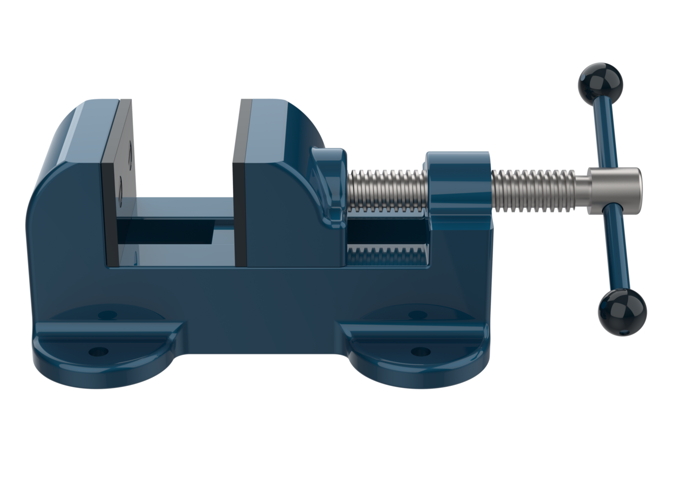 Vise isolated on background. 3d rendering - illustration png