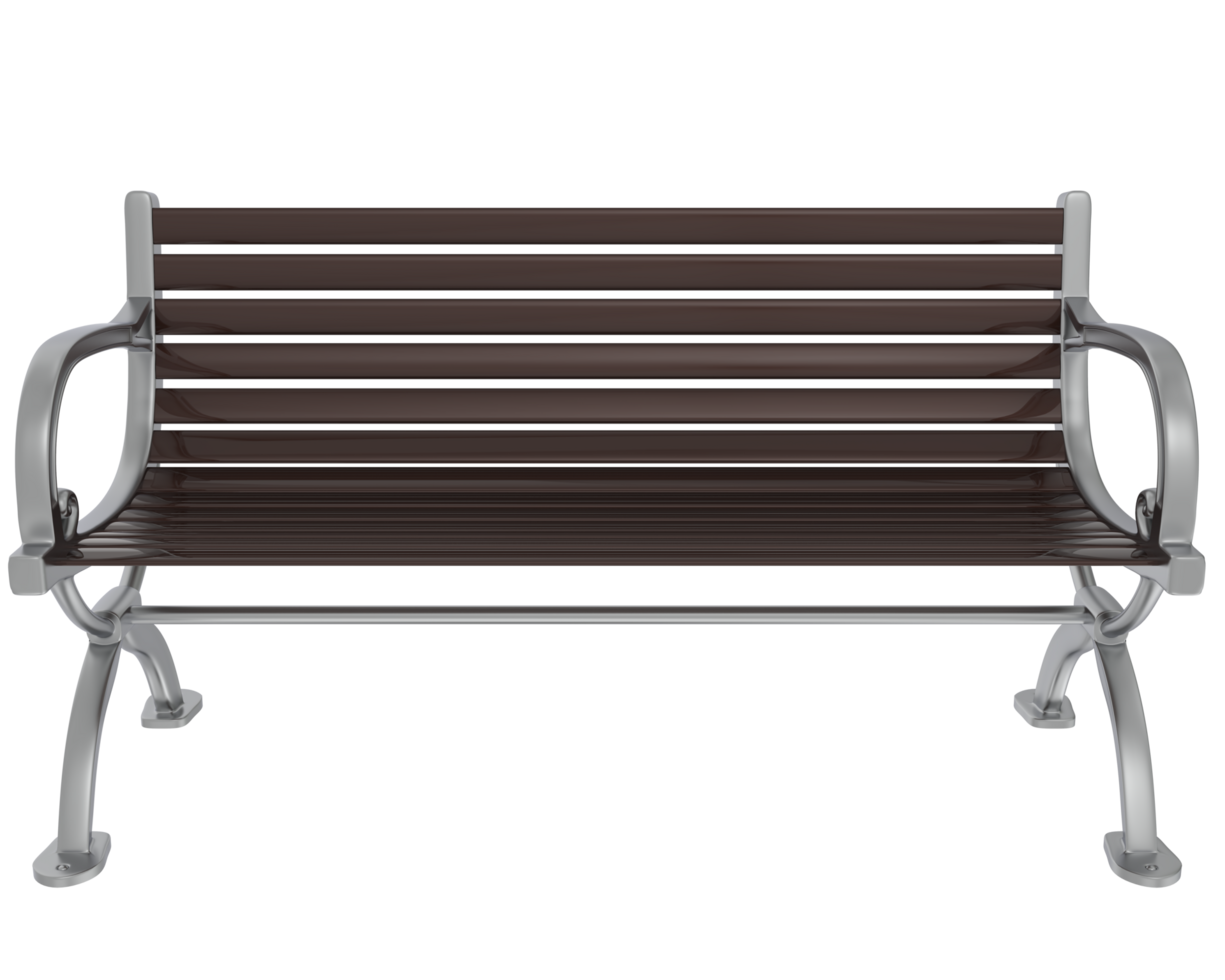 Bench isolated on background. 3d rendering - illustration png