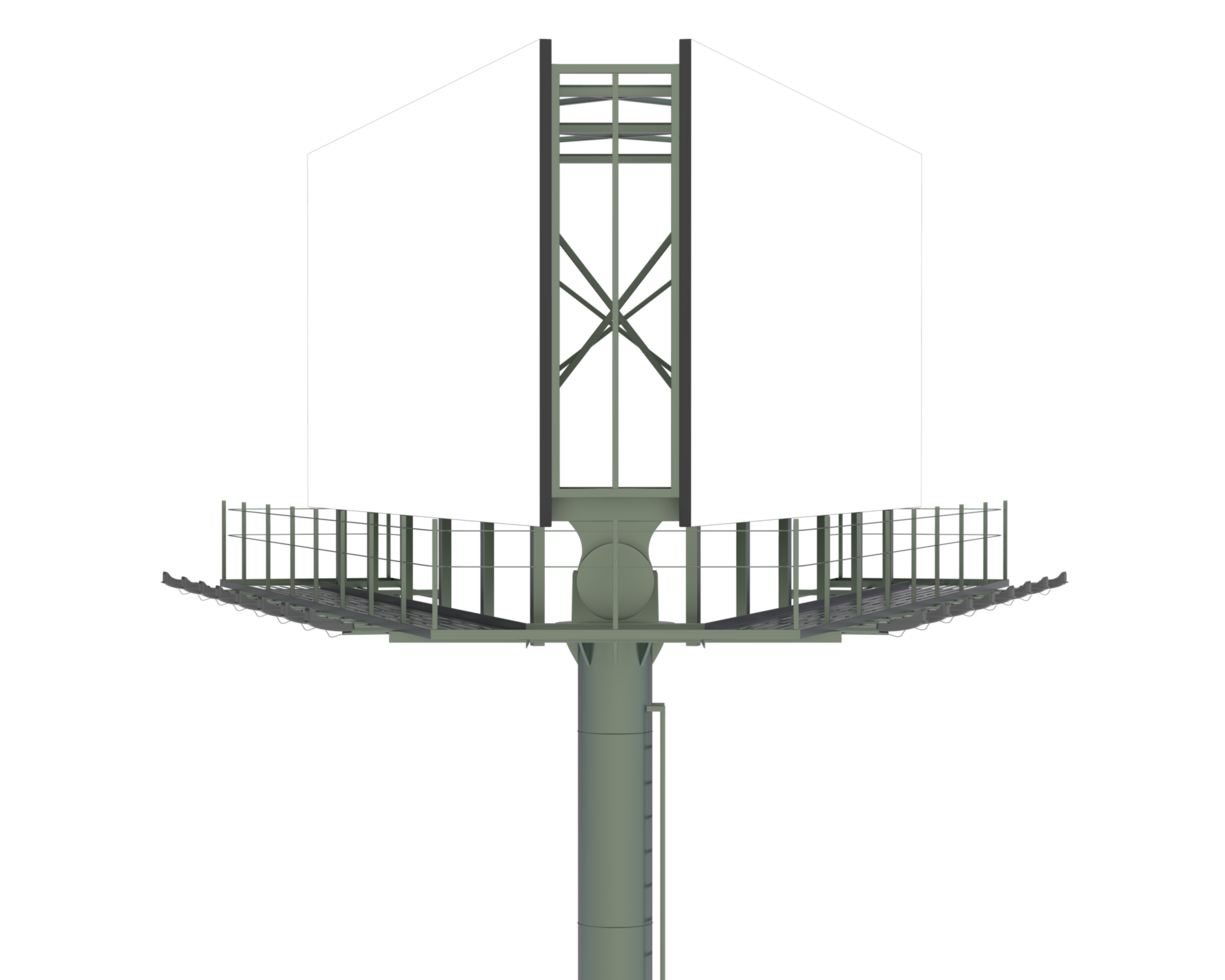 Billboard isolated on background. 3d rendering - illustration png