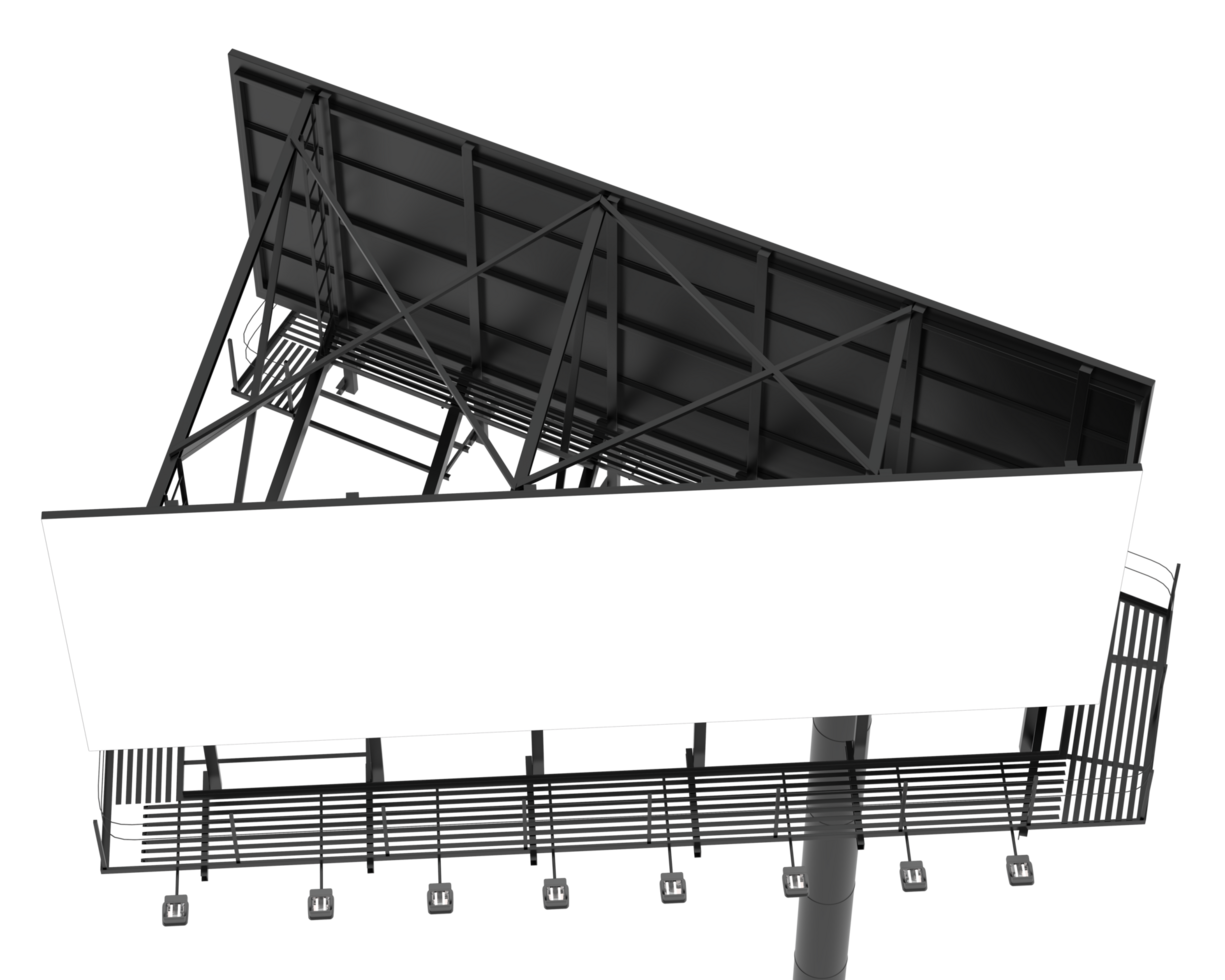 tabellone isolato su sfondo. 3d interpretazione - illustrazione png