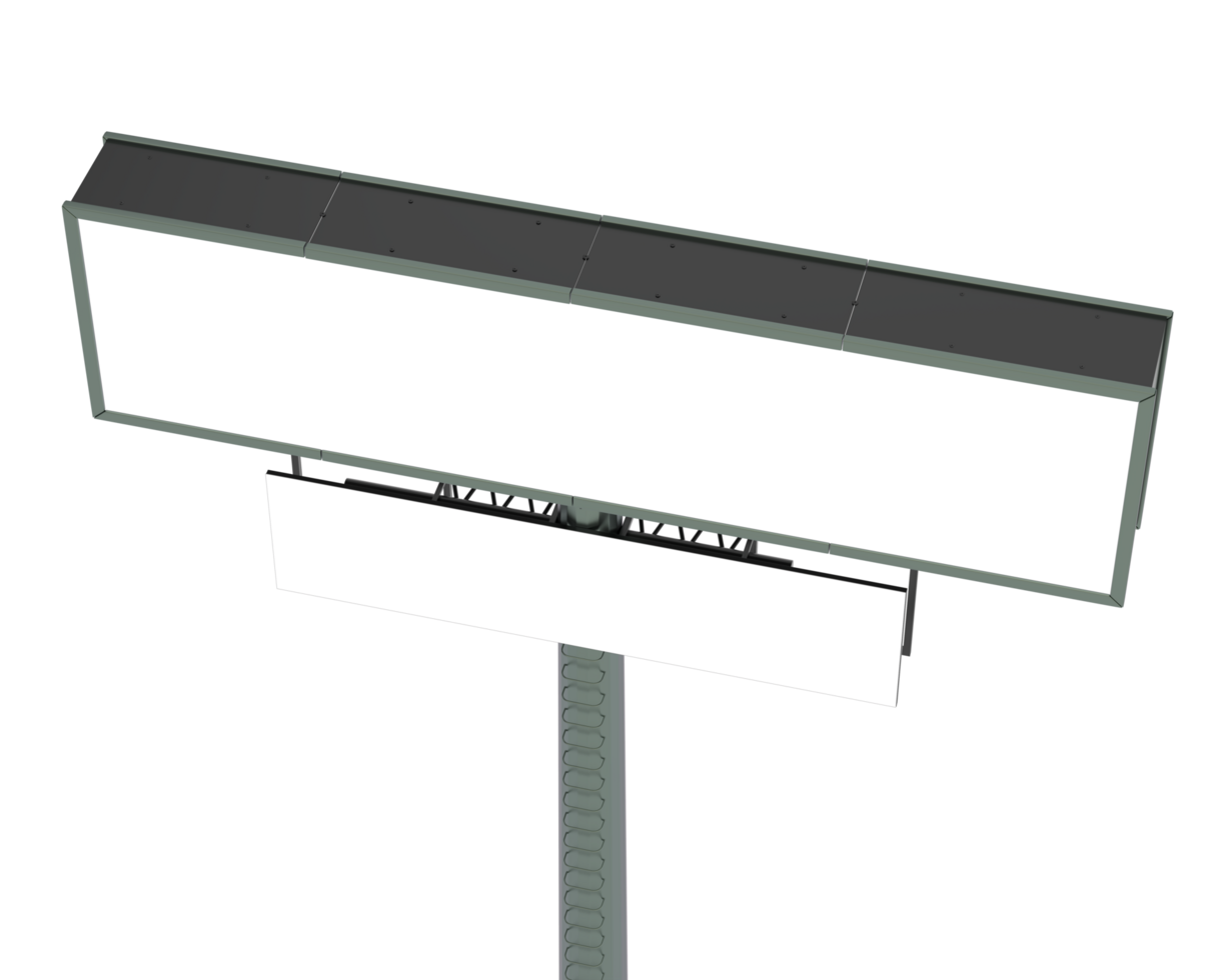 aanplakbord geïsoleerd Aan achtergrond. 3d renderen - illustratie png