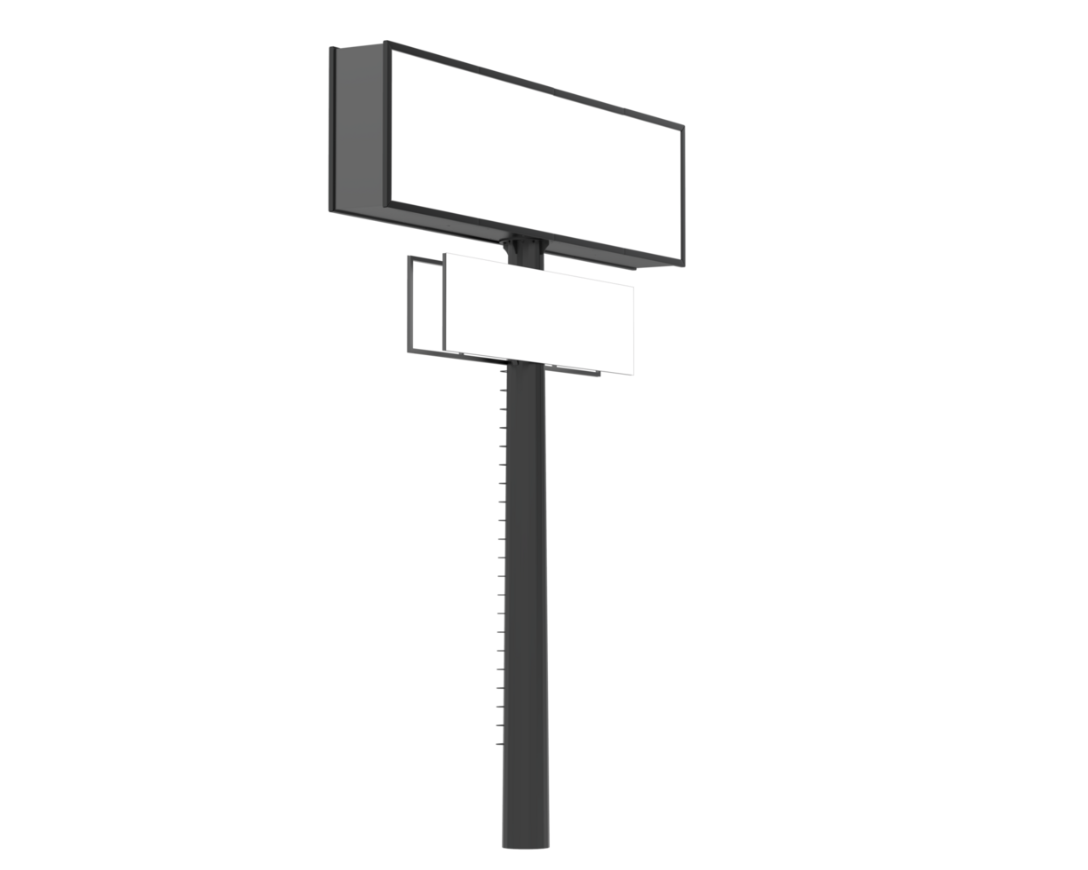 aanplakbord geïsoleerd Aan achtergrond. 3d renderen - illustratie png