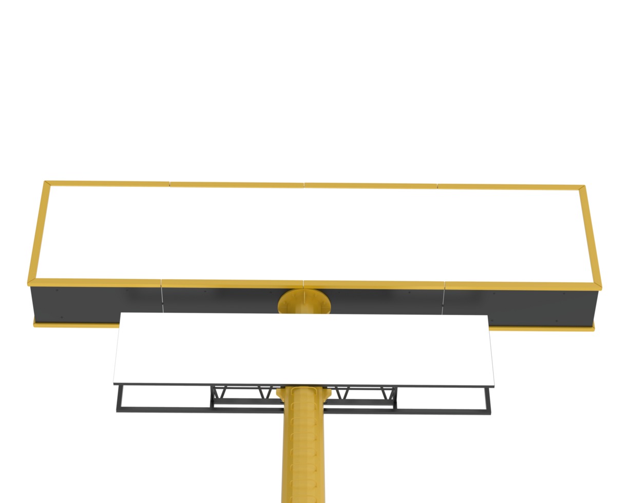 Billboard isolated on background. 3d rendering - illustration png
