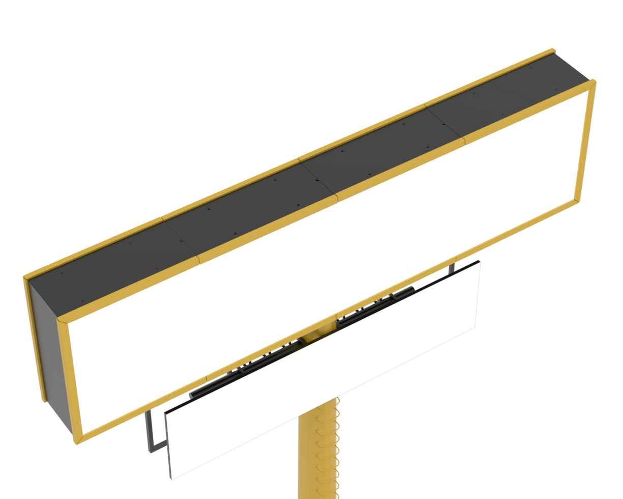 Billboard isolated on background. 3d rendering - illustration png