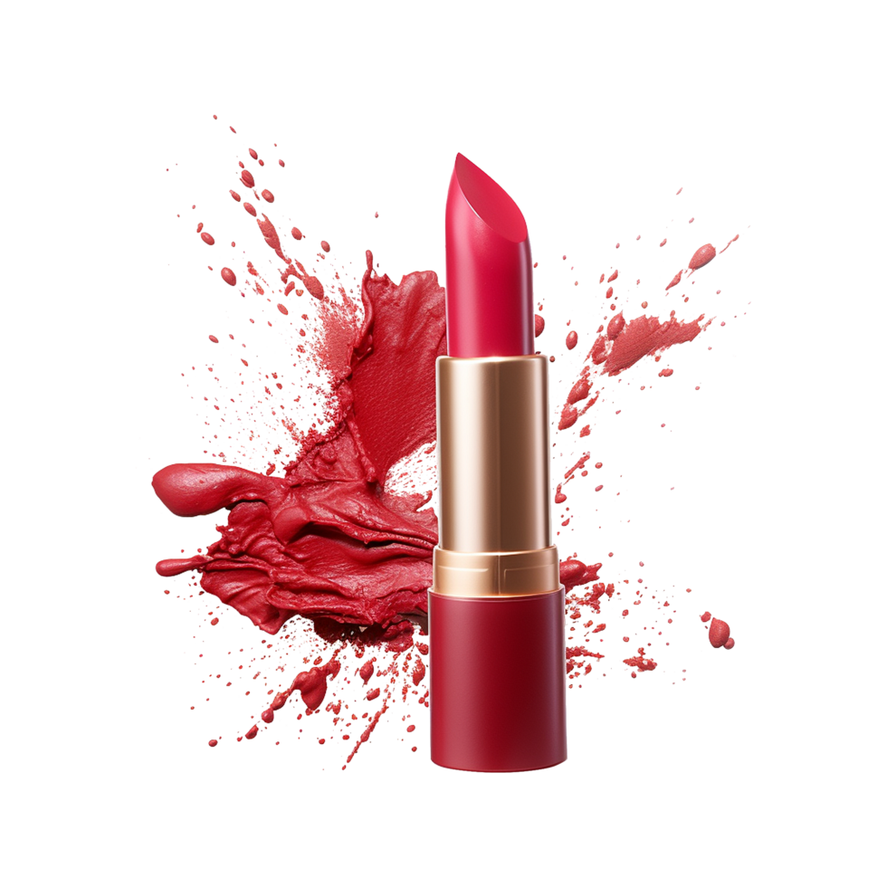 AI generated Colorful lipstick png isolated on transparent background