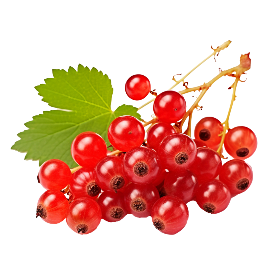 AI generated Redcurrant fruit png isolated on transparent background