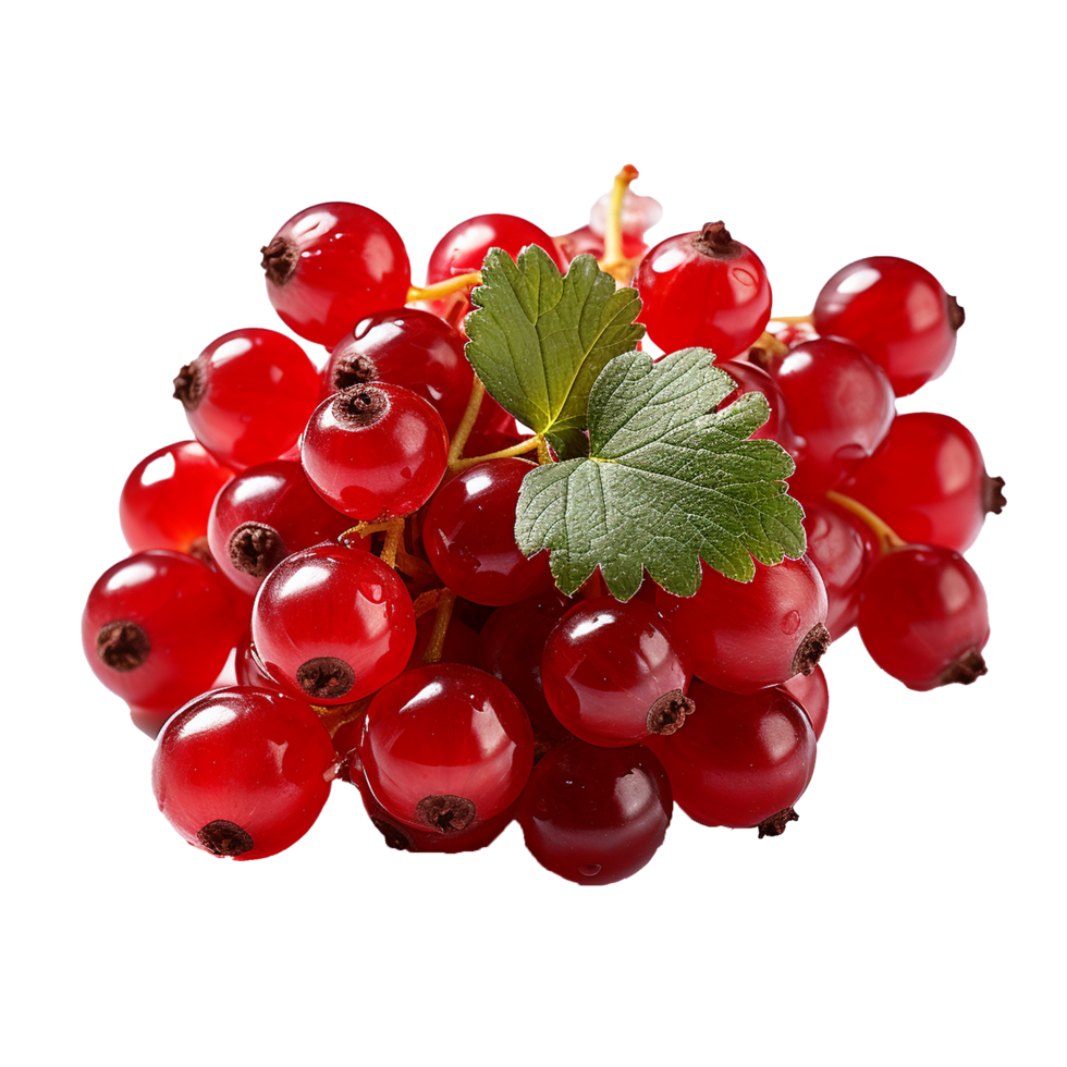 AI generated Redcurrant fruit png isolated on transparent background