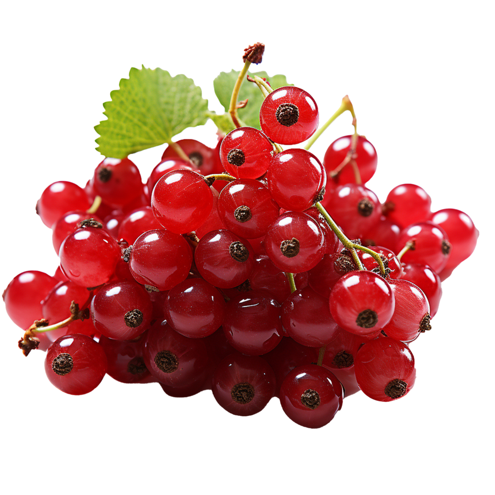 AI generated Redcurrant fruit png isolated on transparent background