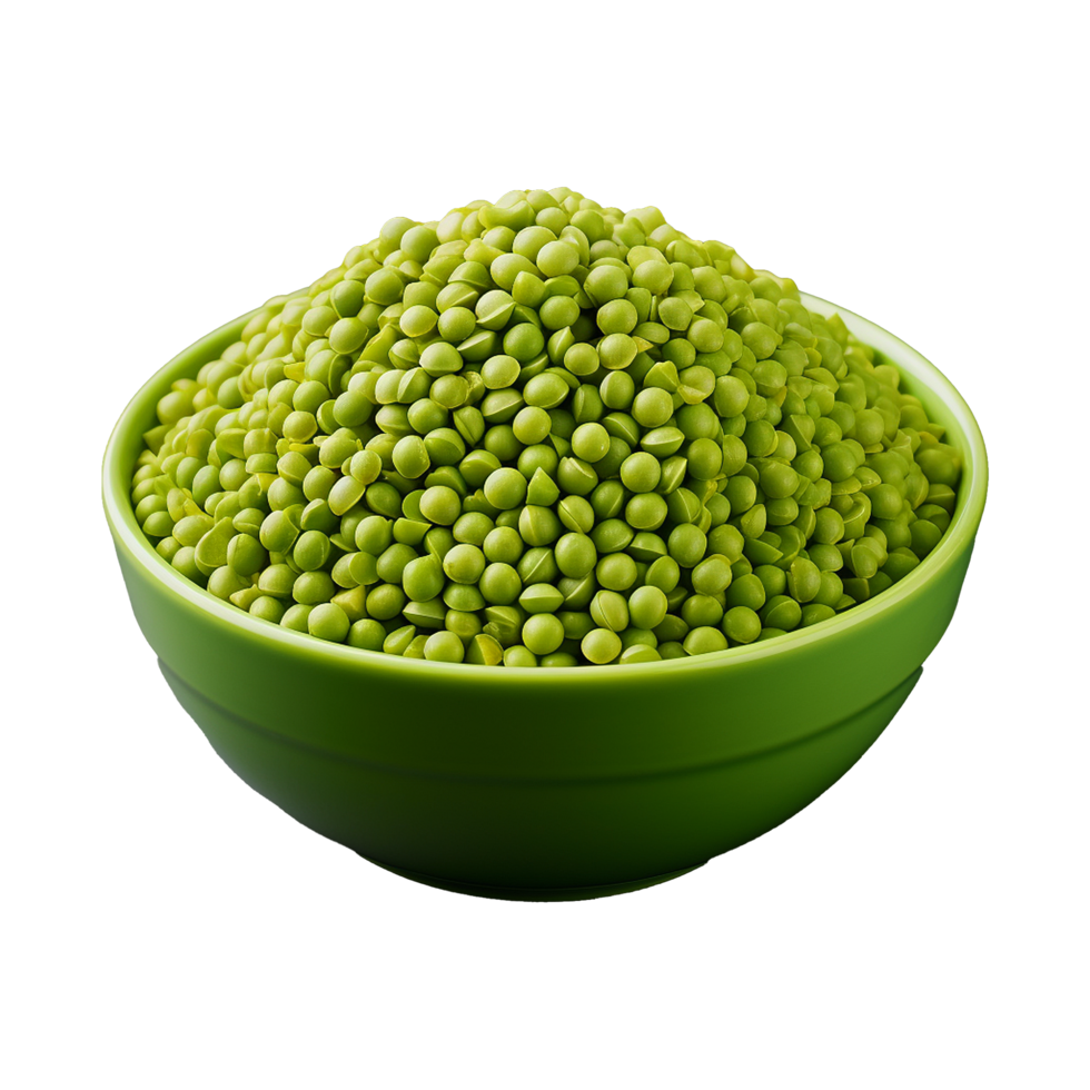 AI generated Mung beans isolated on transparent background png