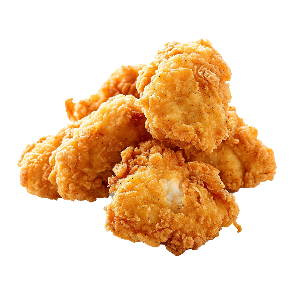 AI generated Tasty fried chicken png isolated on transparent background