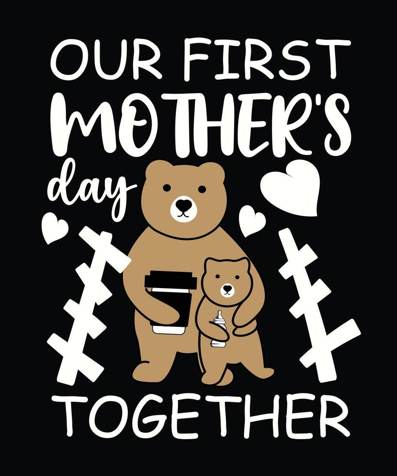 Mothers day. Mothers t shirt design vector