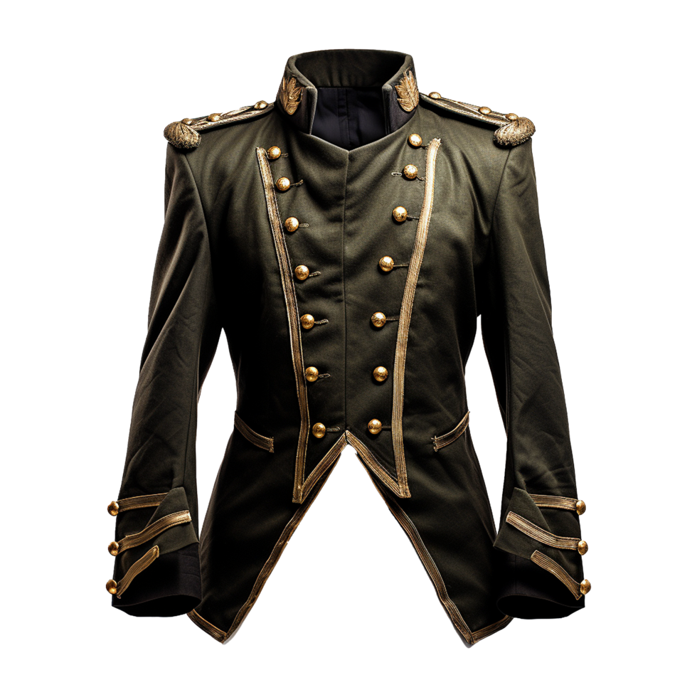 AI generated Magnificent military blazer isolated on transparent background png