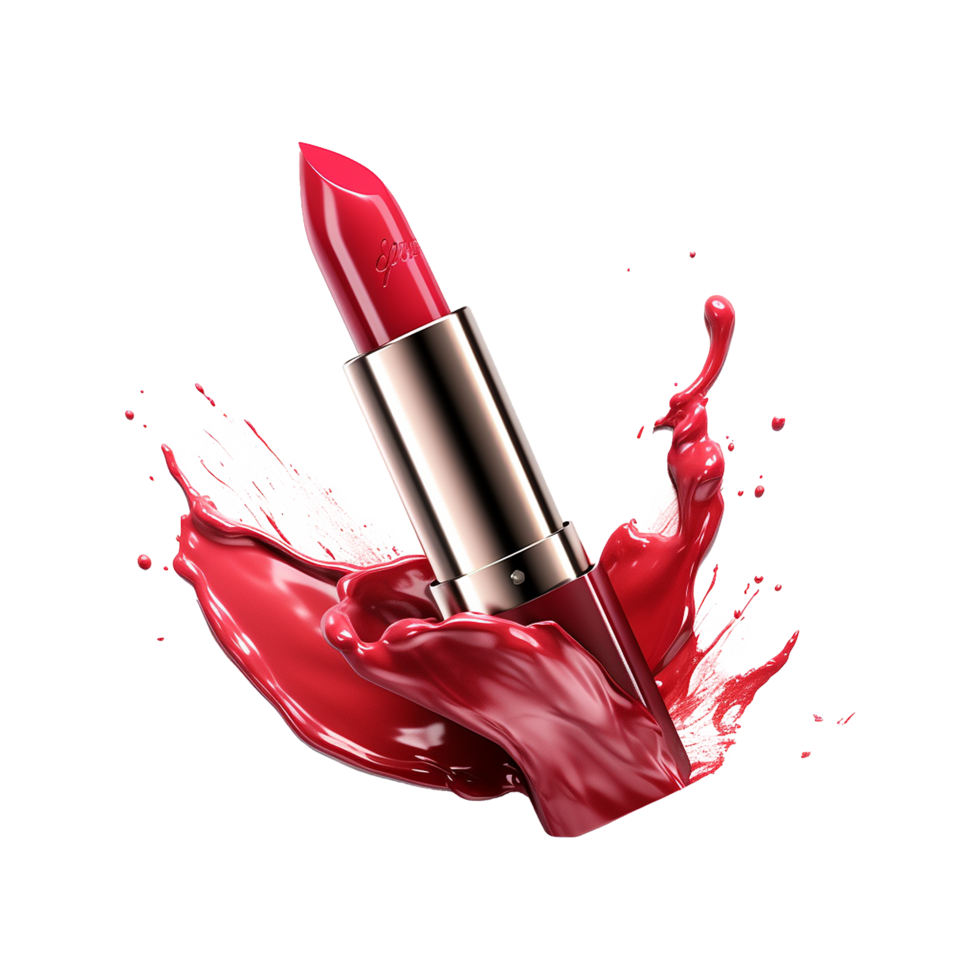 AI generated Colorful lipstick png isolated on transparent background