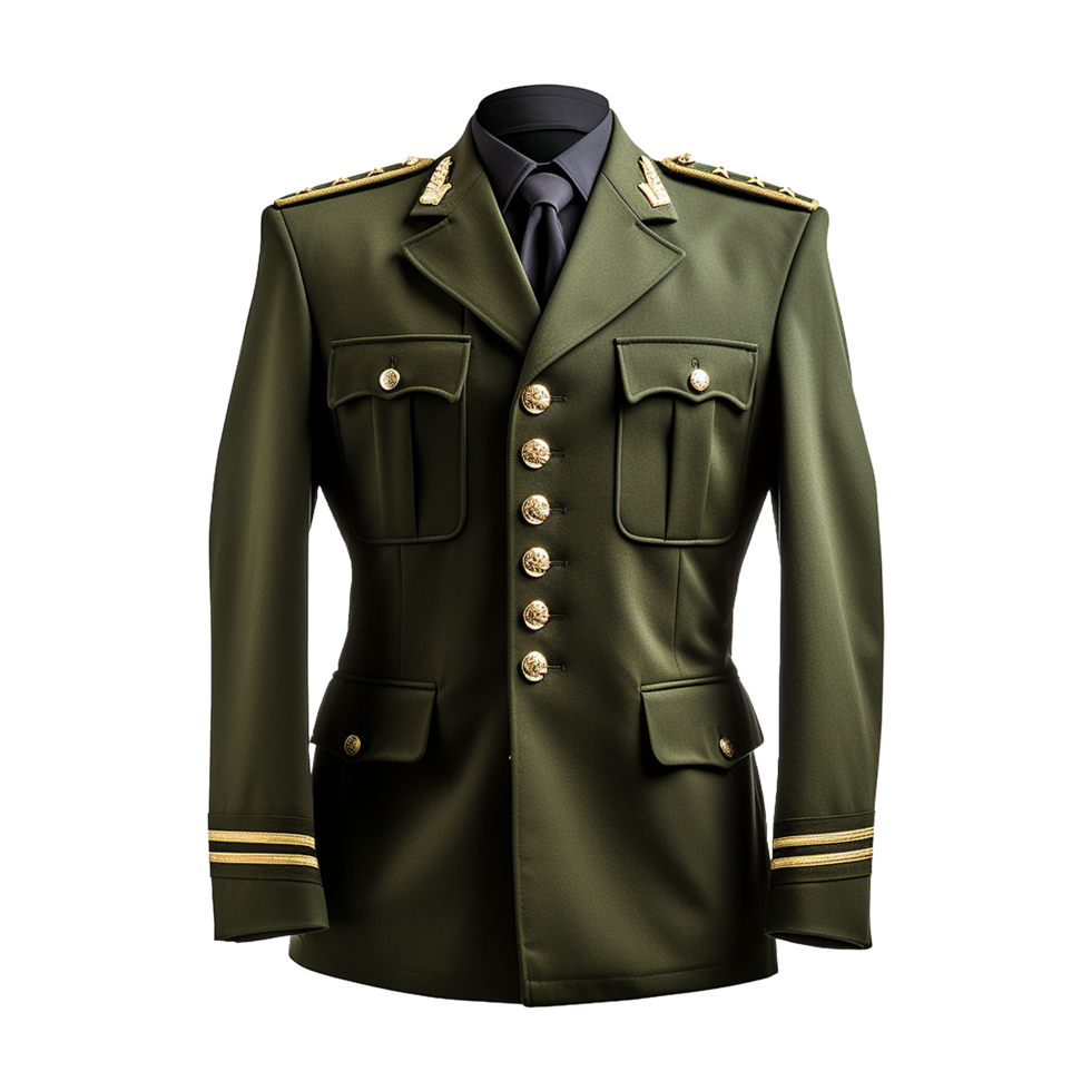 AI generated Magnificent military blazer isolated on transparent background png