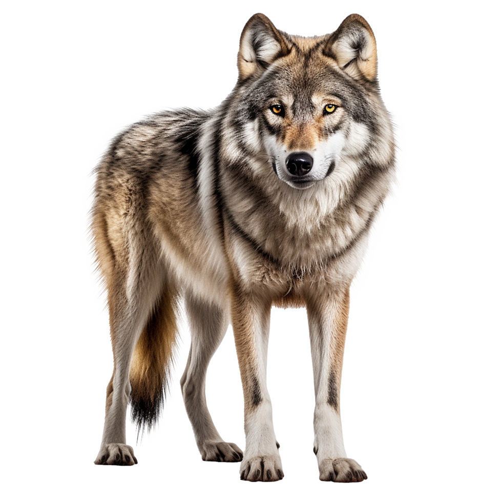AI generated Wolf png isolated on transparent background