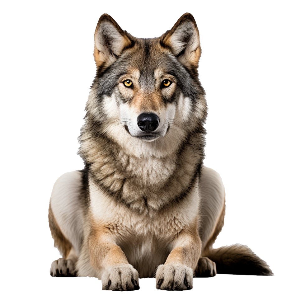 AI generated Wolf png isolated on transparent background